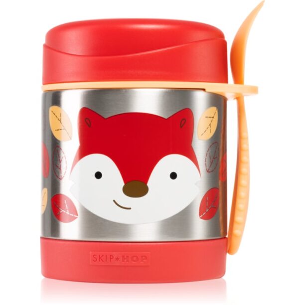 Skip Hop Zoo Fox termos cu linguriță 12m+ 325 ml