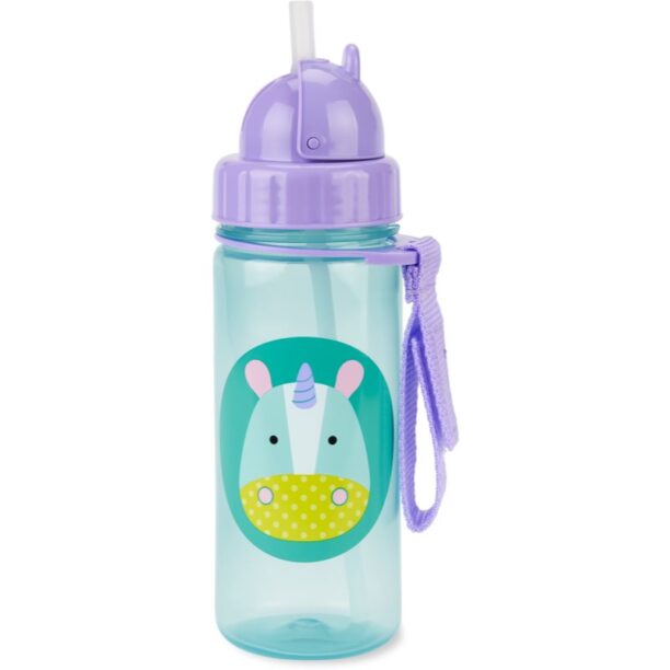 Cumpăra Skip Hop Zoo ceasca cu pai Unicorn 12 m+ 385 ml