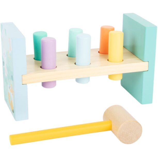 Small foot by Legler Pastel Hammering Bench joc interactiv de lovit cu ciocanul 18m+ 1 buc preţ