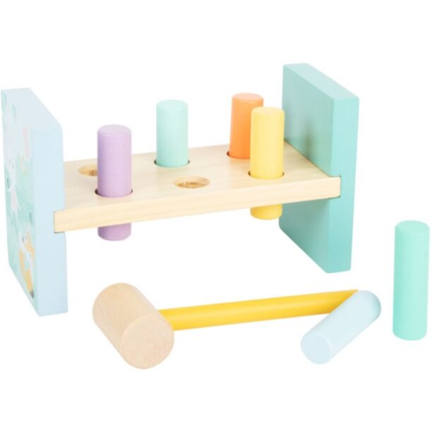 Cumpăra Small foot by Legler Pastel Hammering Bench joc interactiv de lovit cu ciocanul 18m+ 1 buc