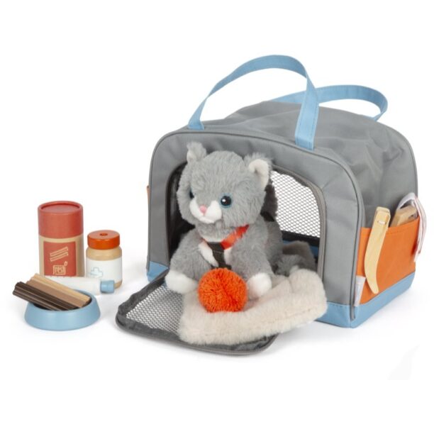 Small foot by Legler Small Foot Plush Cat Care Set Animals Pastel jucărie de pluș 2y+ 1 buc preţ