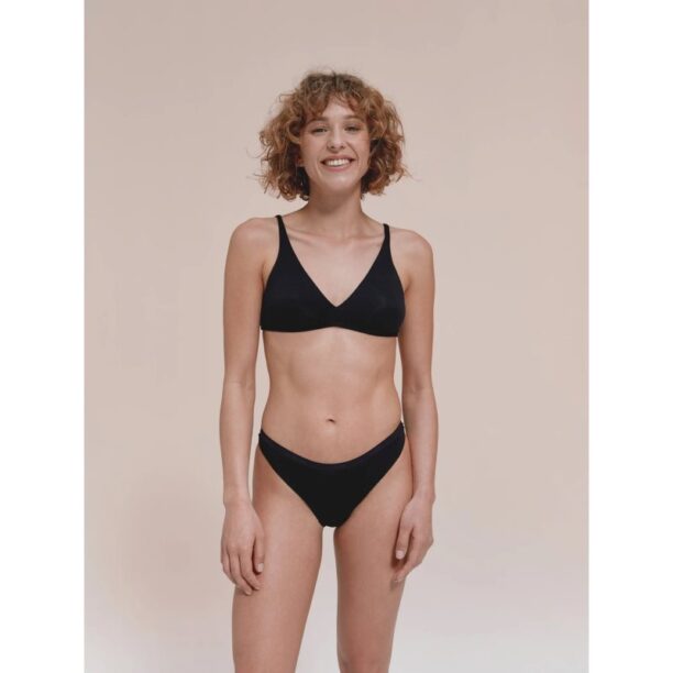 Original Snuggs Period Underwear Brazilian: Light Flow Black chiloți menstruali textili pentru menstruație slabă mărime XS Black 1 buc