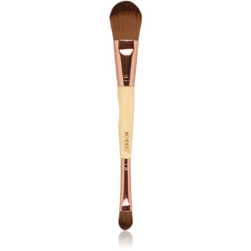 So Eco Foundation & Concealer Duo pensulă pentru make-up și corector fata-verso 1 buc