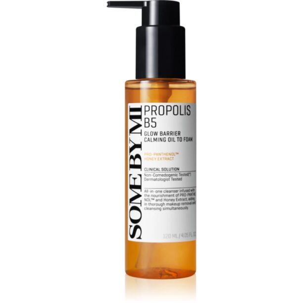 Some By Mi Propolis B5 Glow Barrier ulei calmant pentru curatare pentru piele sensibilă 120 ml preţ