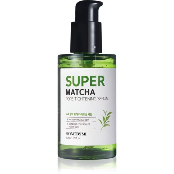 Some By Mi Super Matcha Pore Tightening ser calmant pentru piele lucioasa cu pori dilatati 50 ml