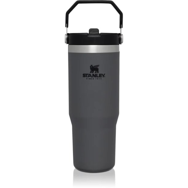 Stanley IceFlow™ Flip Straw Tumbler sticlă inoxidabilă pentru apă Charcoal 890 ml preţ