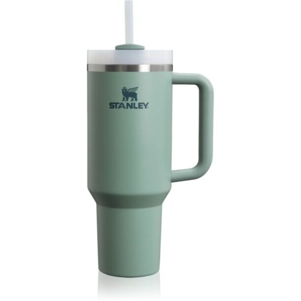 Stanley Quencher H2.O FlowState™ Tumbler pahar din oțel inoxidabil cu pai Shale 1180 ml preţ