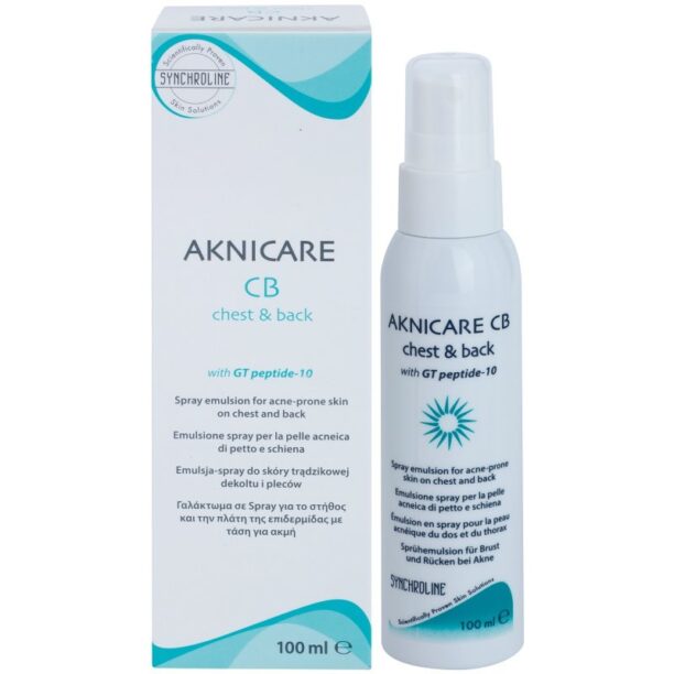 Preţ Synchroline Aknicare CB emulsie spray pentru reducere acnee de pe spate si piept 100 ml