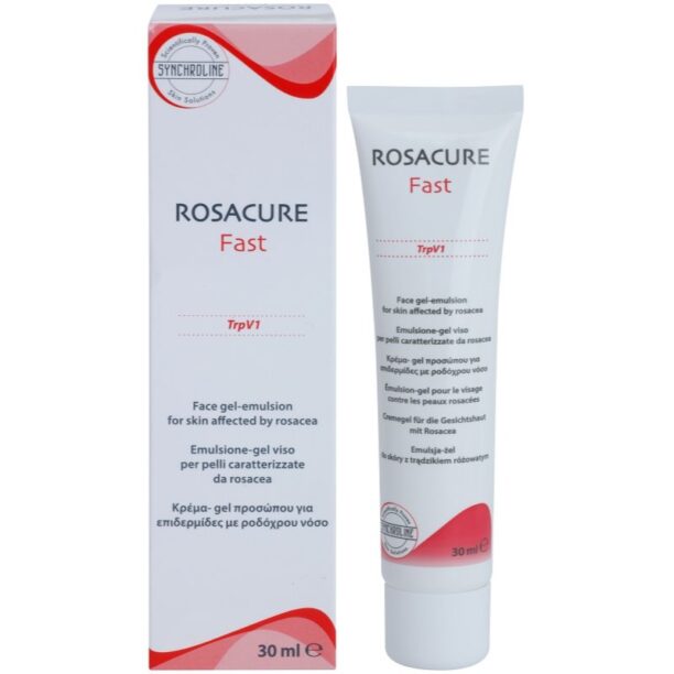 Cumpăra Synchroline Rosacure Fast emulsie-gel pentru piele sensibila cu tendinte de inrosire 30 ml