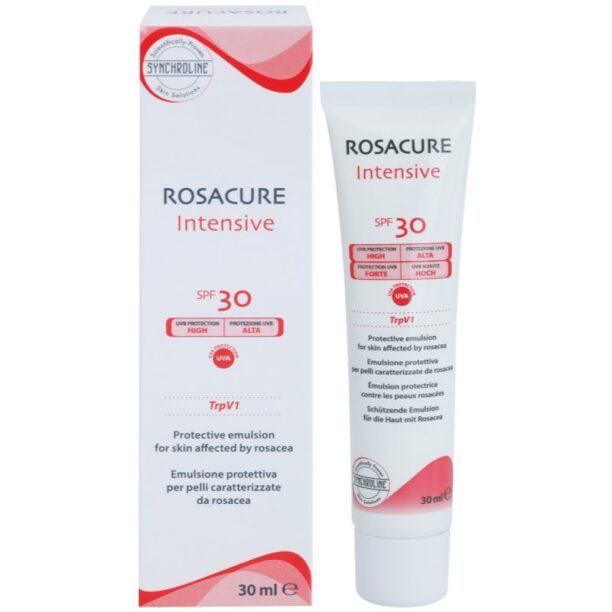 Cumpăra Synchroline Rosacure Intensive Emulsie protectoare pentru pielea sensibila predispuse la roseata SPF 30 30 ml