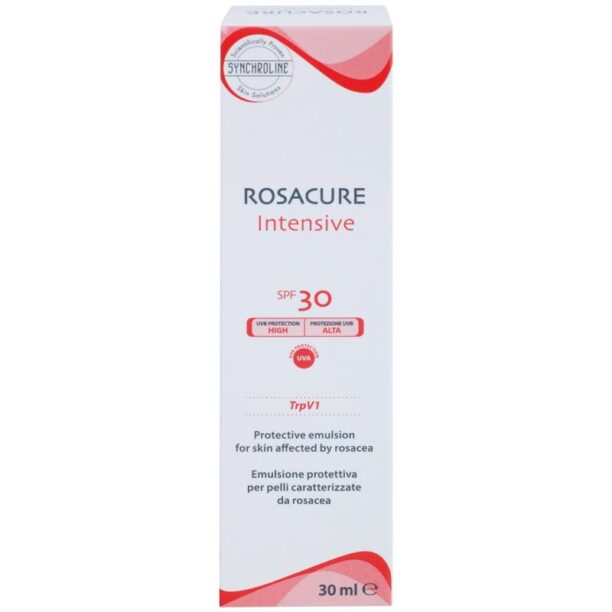 Preţ Synchroline Rosacure Intensive Emulsie protectoare pentru pielea sensibila predispuse la roseata SPF 30 30 ml