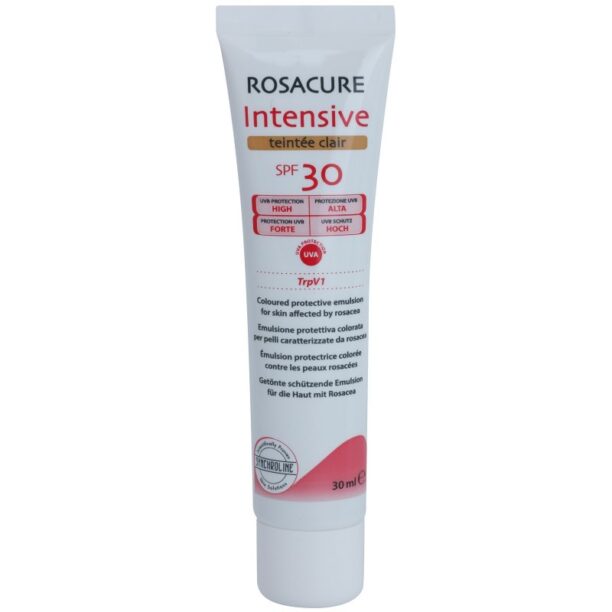 Synchroline Rosacure Intensive lotiuni tonice pentru piele sensibila predispuse la roseata SPF 30 culoare Clair 30 ml preţ