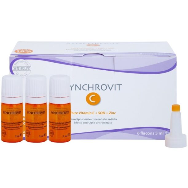 Cumpăra Synchroline Synchrovit C ser lipozomal anti-îmbătrânire 6 x 5 ml