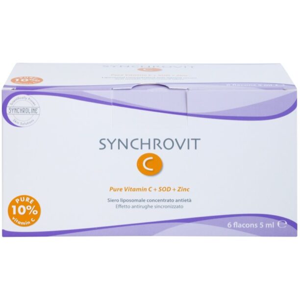 Preţ Synchroline Synchrovit C ser lipozomal anti-îmbătrânire 6 x 5 ml