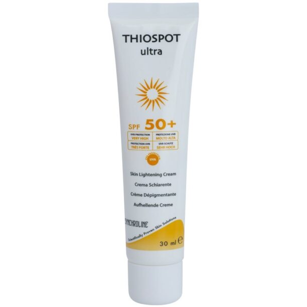 Synchroline Thiospot Ultra Creme revitalizanta pentru hiperpigmentarea pielii SPF 50+ 30 ml preţ