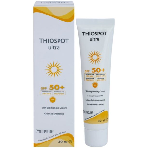 Cumpăra Synchroline Thiospot Ultra Creme revitalizanta pentru hiperpigmentarea pielii SPF 50+ 30 ml