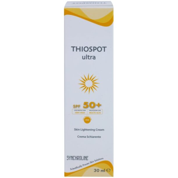 Preţ Synchroline Thiospot Ultra Creme revitalizanta pentru hiperpigmentarea pielii SPF 50+ 30 ml