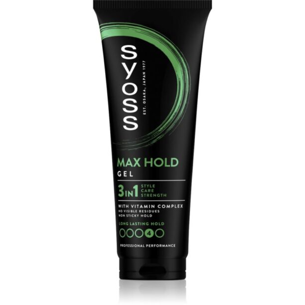 Syoss Max Hold gel de păr cu fixare puternică 250 ml preţ