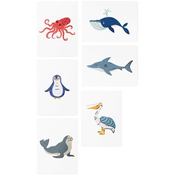 TATTonMe AR Set Ocean Animals tatuaj pentru copii 3 y+ 6 buc preţ