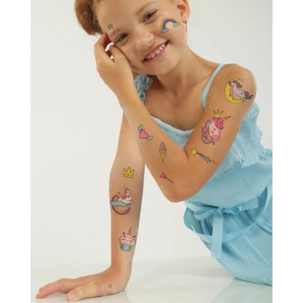 Cumpăra TATTonMe Temporary Tattoos Unicorns tatuaj pentru copii rezistente la apă 3 y+ 1 buc