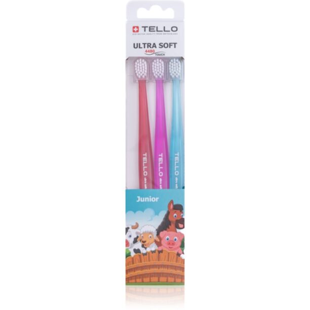 TELLO 4480 Junior 3pack periuta de dinti pentru copii 3 buc preţ