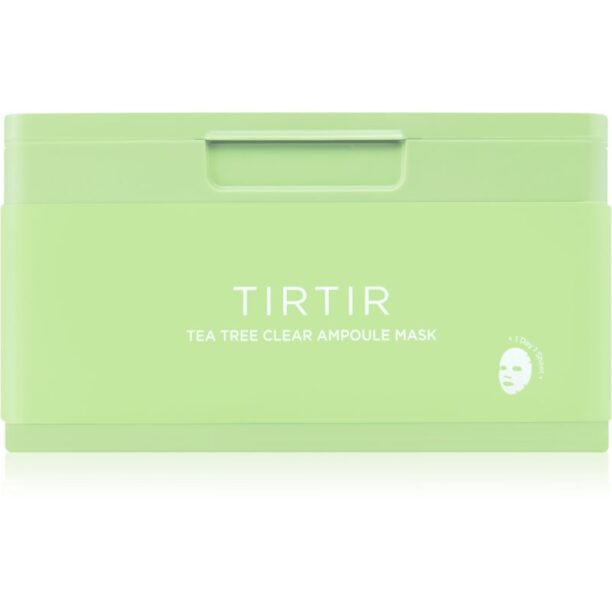 TIRTIR Ampoule Mask Tea Tree Clear mască textilă calmantă pentru pielea problematica 30 buc preţ