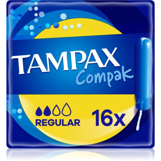 Tampax Compak Regular tampoane cu aplicator 16 buc preţ