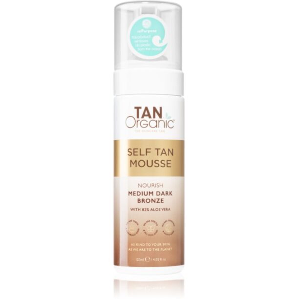 TanOrganic The Skincare Tan spuma autobronzanta culoare Medium Dark Bronze 120 ml preţ