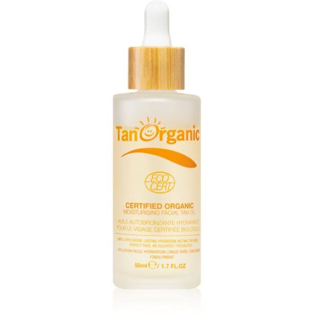 TanOrganic The Skincare Tan ulei bronzant faciale culoare Light Bronze 50 ml preţ