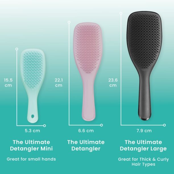 Preţ Tangle Teezer Mini Ultimate Detangler Wystera Leaf perie pentru toate tipurile de păr 1 buc