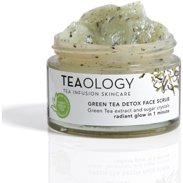 Teaology Cleansing Green Tea Detox Face Scrub Exfoliant hranitor cu ceai verde 50 ml preţ