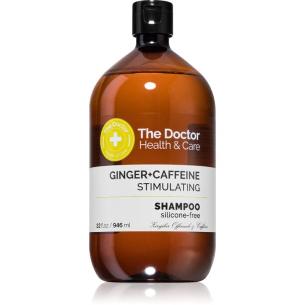 The Doctor Ginger + Caffeine Stimulating sampon de întărire pentru părul subtiat cu tendința de a cădea cu cafeina 946 ml