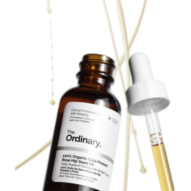 Original The Ordinary 100% Organic Cold-Pressed Rose Hip Seed Oil ulei de macese pentru hidratare si fermitate 30 ml