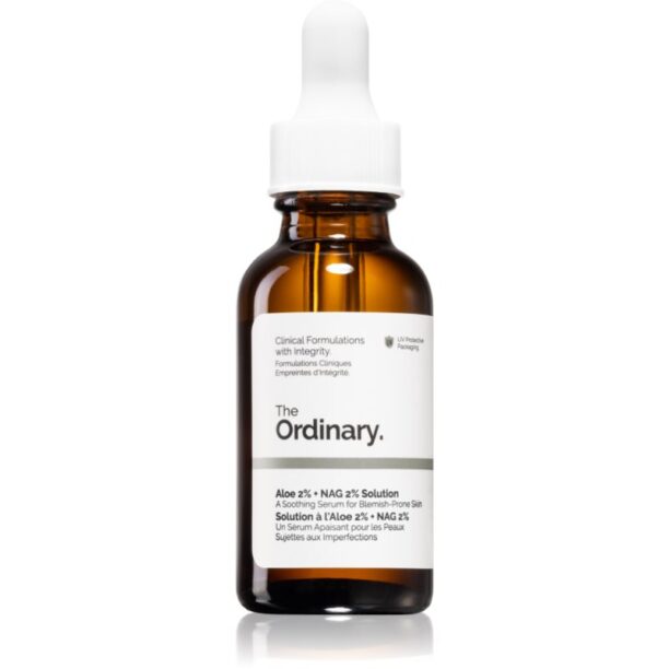 The Ordinary Aloe 2% + NAG 2% Solution ser calmant impotriva acneei 30 ml preţ