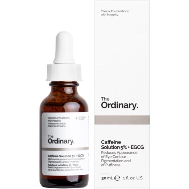 Preţ The Ordinary Caffeine Solution 5% + EGCG ser pentru ochi împotriva ridurilor și a cearcănelor întunecate 30 ml