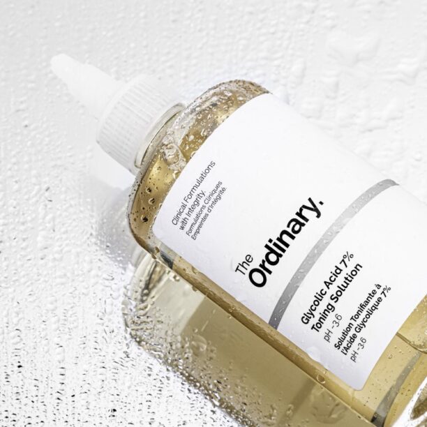 Original The Ordinary Glycolic Acid 7% Exfoliating Toner loțiune tonică exfoliantă 240 ml