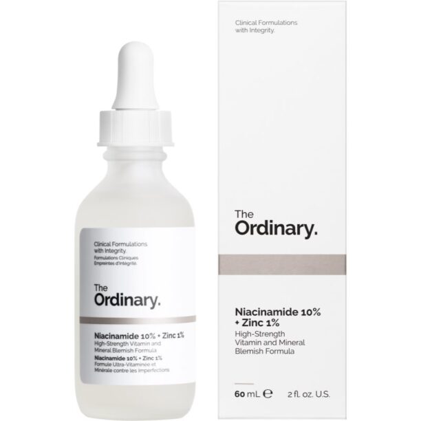 Preţ The Ordinary Niacinamide 10% + Zinc 1% ser facial cu efect iluminator 60 ml