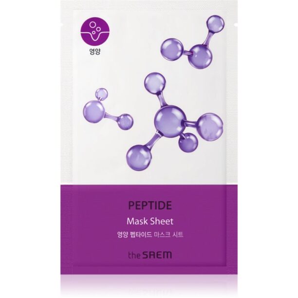 The Saem Bio Solution Peptide Masca facelift intens și  de strălucire 20 g