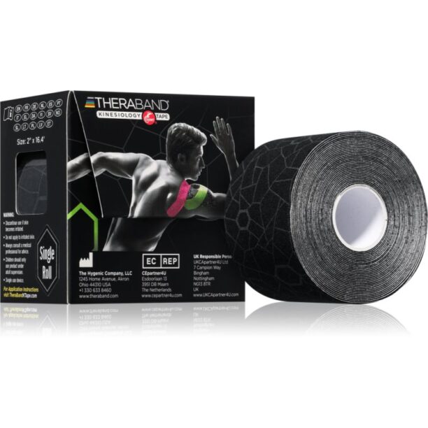 Thera-Band Kinesiology Tape bandă kinesiologică culoare Black