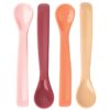 Tiny Twinkle Silicone Baby Spoons linguriță Girl 4 buc