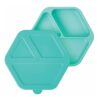 Tiny Twinkle Silicone Plate farfurie compartimentată cu capac Mint 1 buc