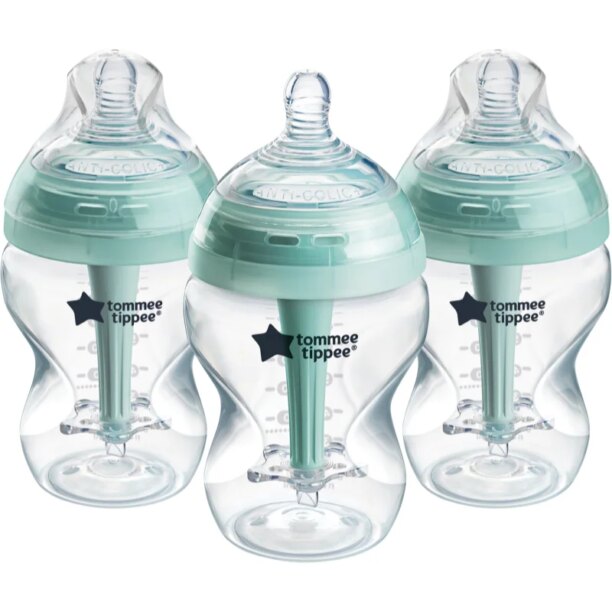 Tommee Tippee Advanced Anti-Colic biberon pentru sugari anti-colici cu autosterilizare Slow Flow 0m+ 3x260 ml preţ