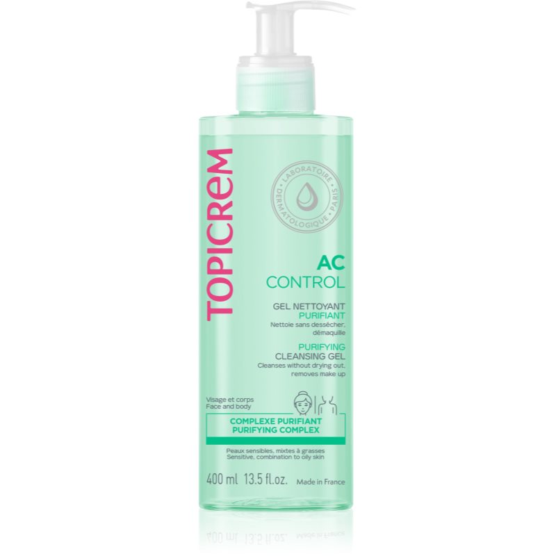 Topicrem AC Purifying Cleansing Gel gel de curatare pentru ten sensibil 400 ml