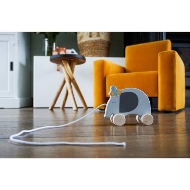 Cumpăra Tryco Wooden Elephant Pull-Along Toy jucarie din lemn 10m+ 1 buc