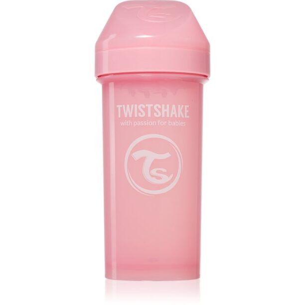 Twistshake Kid Cup Pink biberon pentru copii 12 m+ 360 ml