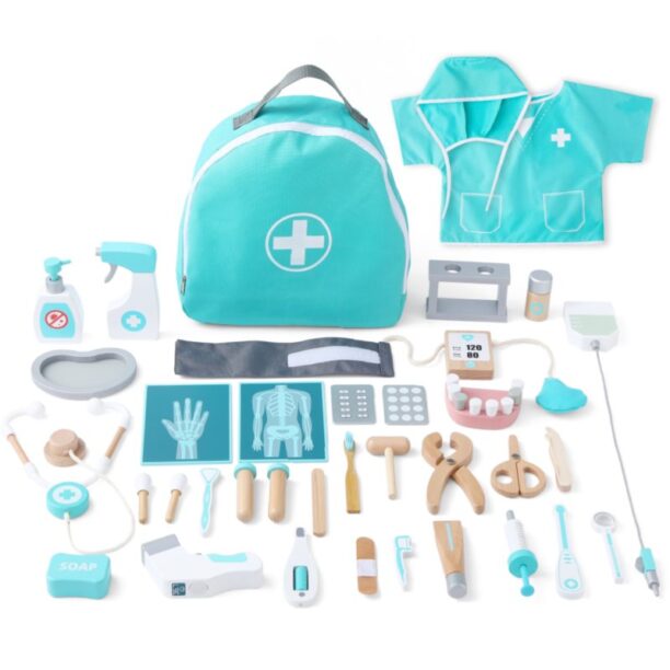 UMU Toys Deluxe doctor's set jucărie cu activități din lemn preţ