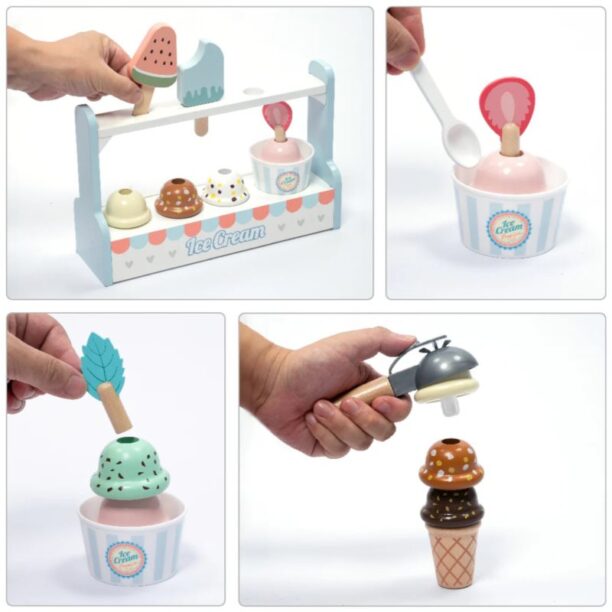 Cumpăra UMU Toys Ice cream set jucărie cu activități din lemn