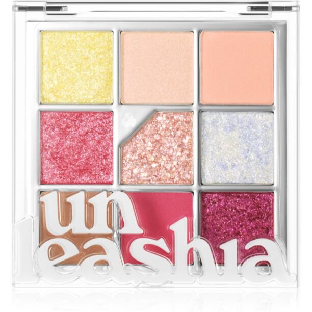 Unleashia Glitterpedia Eye Palette paletă cu farduri de ochi culoare All of Peach Ade 6