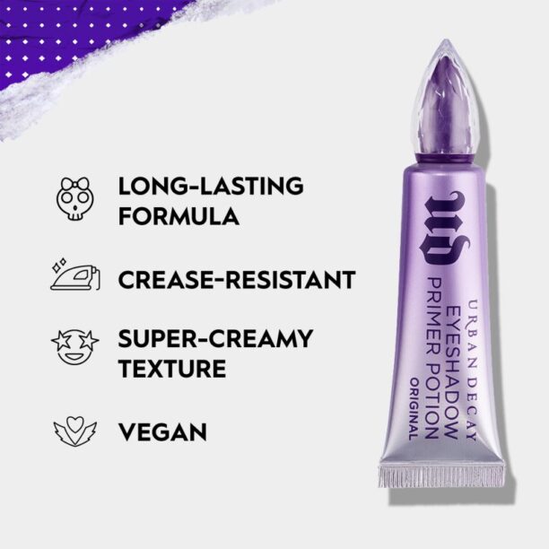 Original Urban Decay Eyeshadow Primer Potion baza pentru fardul de ochi împotriva îmbătrânirii pielii Anti-Aging 10 ml