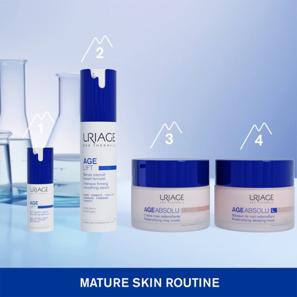 Preţ Uriage Age Absolu Redensifying Sleeping Mask mască de noapte pentru reînnoirea pielii împotriva îmbătrânirii pielii 50 ml